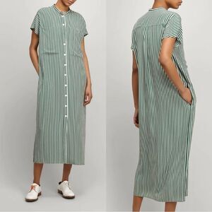 JOSEPH Deck Chair Stripe 100% Silk Issac Dress